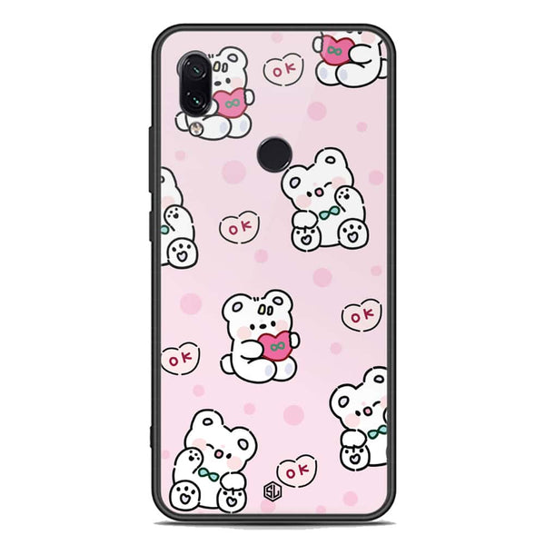 Cute Chic Series Soft Phone Case - Premium Glass Case - Design 1 - Xiaomi Redmi Note 7 Pro