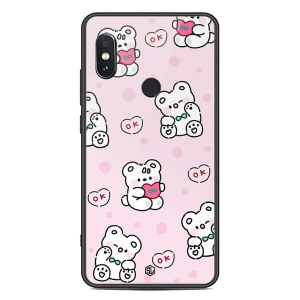 Cute Chic Series Soft Phone Case - Premium Glass Case - Design 1 - Xiaomi Redmi Note 5 Pro