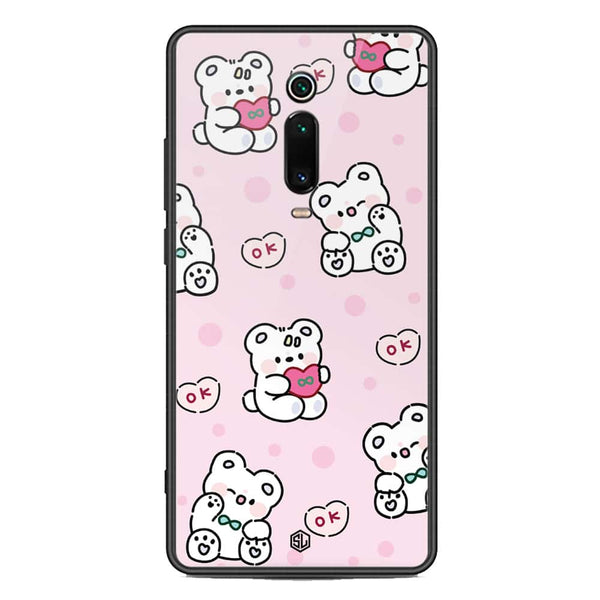 Cute Chic Series Soft Phone Case - Premium Glass Case - Design 1 - Xiaomi Redmi K20