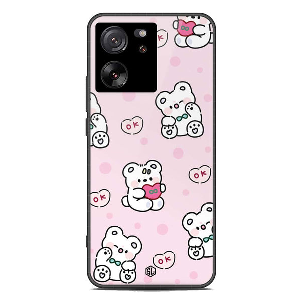 Cute Chic Series Soft Phone Case - Premium Glass Case - Design 1 - Xiaomi 13T