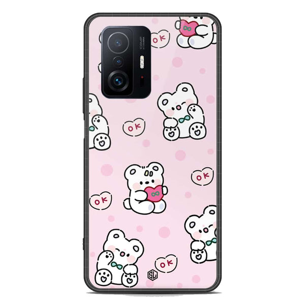 Cute Chic Series Soft Phone Case - Premium Glass Case - Design 1 - Xiaomi 11T Pro