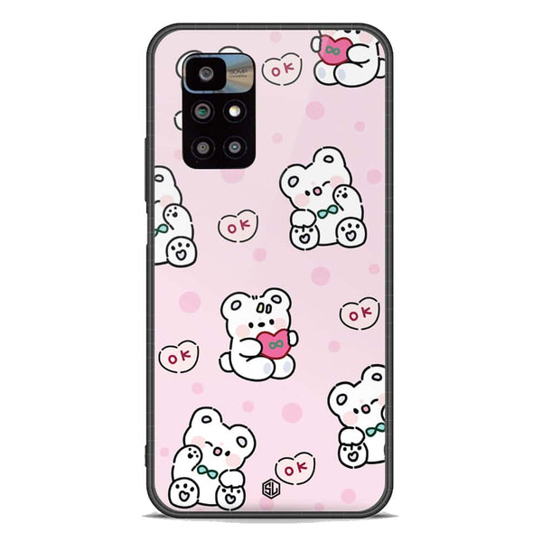 Cute Chic Series Soft Phone Case - Premium Glass Case - Design 1 - Xiaomi Redmi 10 Prime