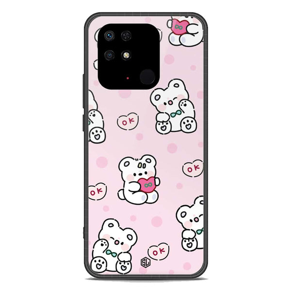 Cute Chic Series Soft Phone Case - Premium Glass Case - Design 1 - Xiaomi Redmi 10C