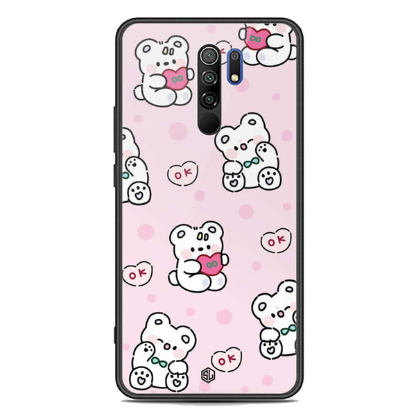 Cute Chic Series Soft Phone Case - Premium Glass Case - Design 1 - Xiaomi Redmi 9 Prime