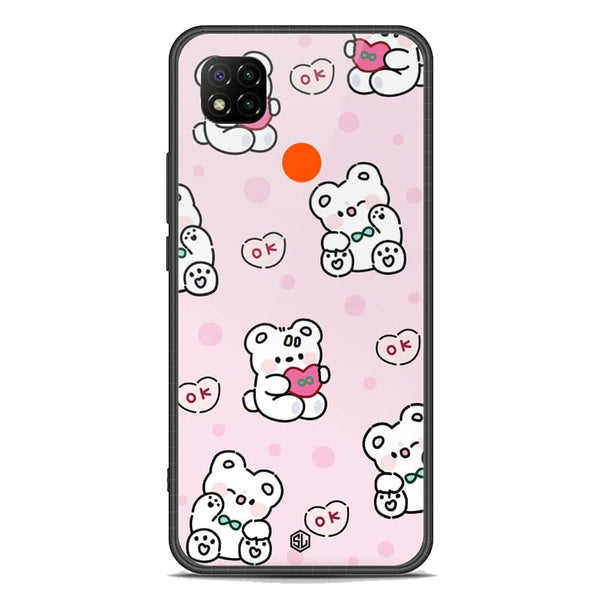 Cute Chic Series Soft Phone Case - Premium Glass Case - Design 1 - Xiaomi Redmi 9C