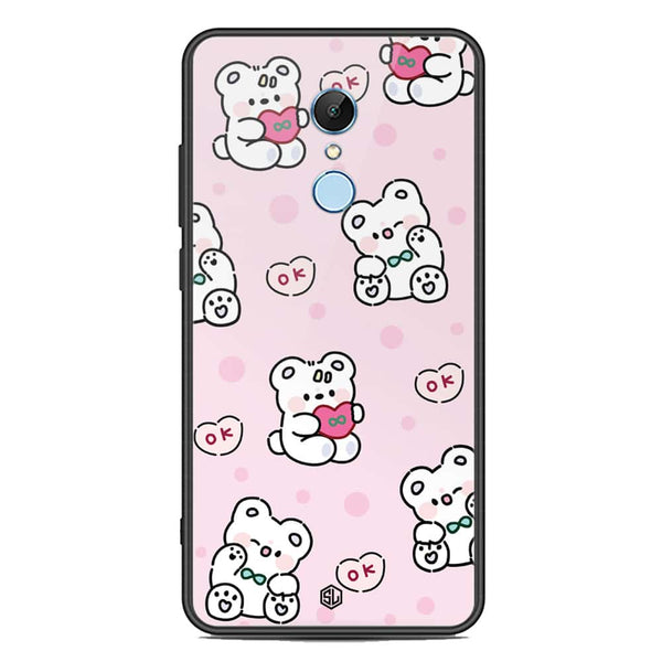 Cute Chic Series Soft Phone Case - Premium Glass Case - Design 1 - Xiaomi Redmi 5