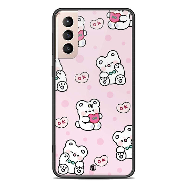 Cute Chic Series Soft Phone Case - Premium Glass Case - Design 1 - Samsung Galaxy S21 Plus 5G