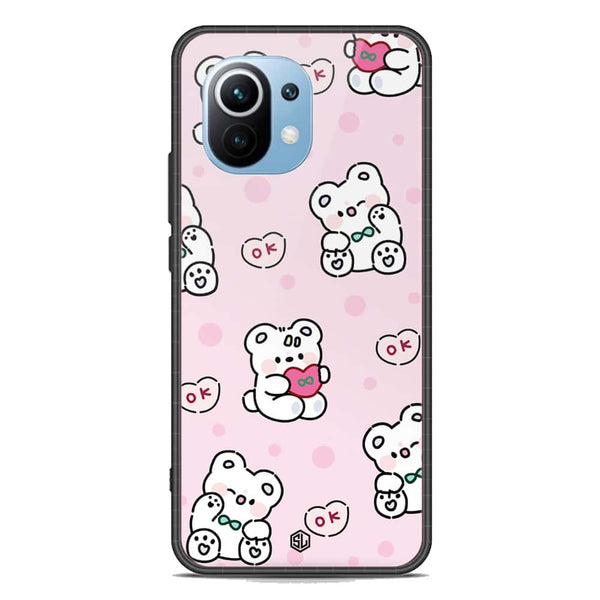 Cute Chic Series Soft Phone Case - Premium Glass Case - Design 1 - Xiaomi Mi 11