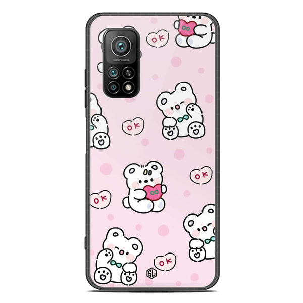 Cute Chic Series Soft Phone Case - Premium Glass Case - Design 1 - Xiaomi Mi 10T Pro