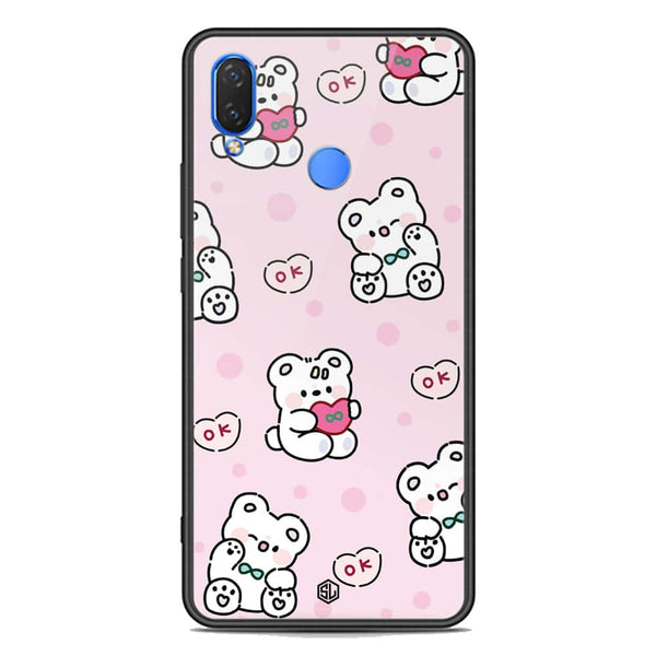 Cute Chic Series Soft Phone Case - Premium Glass Case - Design 1 - Huawei Nova 3