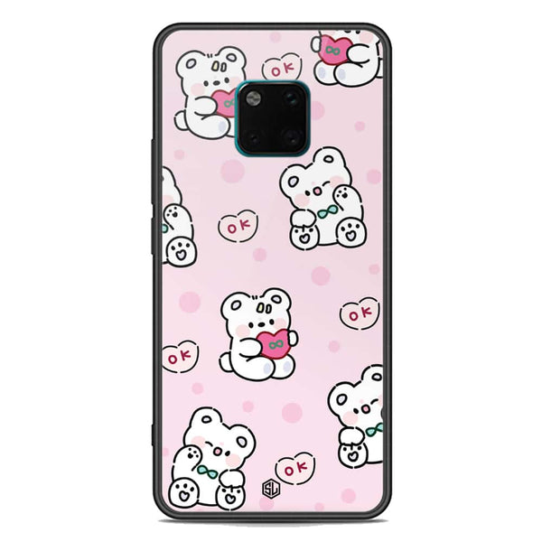 Cute Chic Series Soft Phone Case - Premium Glass Case - Design 1 - Huawei Mate 20 Pro