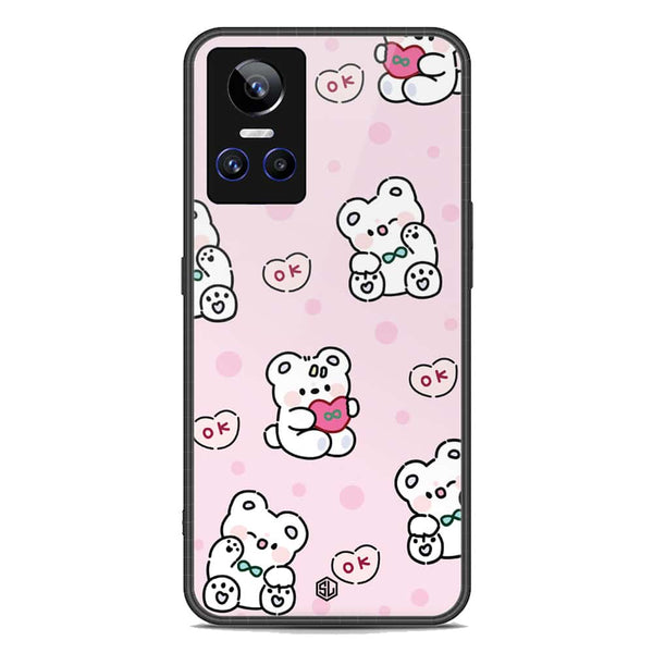 Cute Chic Series Soft Phone Case - Premium Glass Case - Design 1 - Realme GT Neo 3