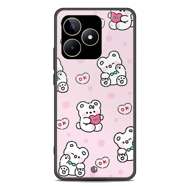 Cute Chic Series Soft Phone Case - Premium Glass Case - Design 1 - Realme C53