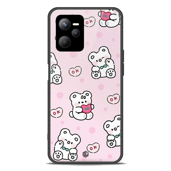 Cute Chic Series Soft Phone Case - Premium Glass Case - Design 1 - Realme C35