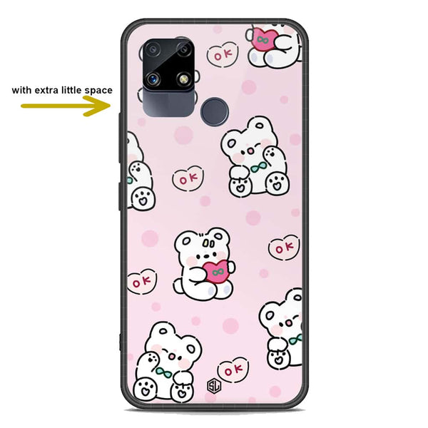 Cute Chic Series Soft Phone Case - Premium Glass Case - Design 1 - Realme C25