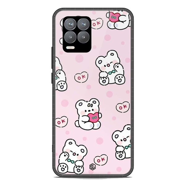 Cute Chic Series Soft Phone Case - Premium Glass Case - Design 1 - Realme 8