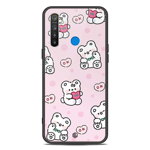 Cute Chic Series Soft Phone Case - Premium Glass Case - Design 1 - Realme 6i