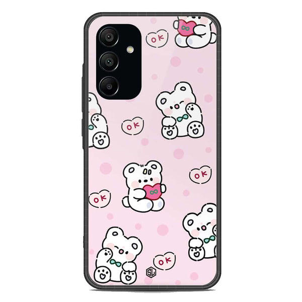 Cute Chic Series Soft Phone Case - Premium Glass Case - Design 1 - Samsung Galaxy A15 5G