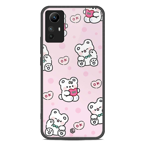 Cute Chic Series Soft Phone Case - Premium Glass Case - Design 1 - Xiaomi Redmi Note 12S