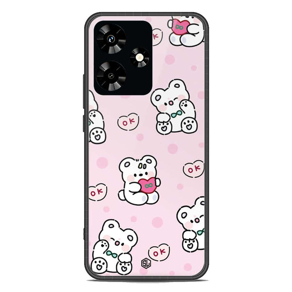 Cute Chic Series Soft Phone Case - Premium Glass Case - Design 1 - Infinix Hot 30