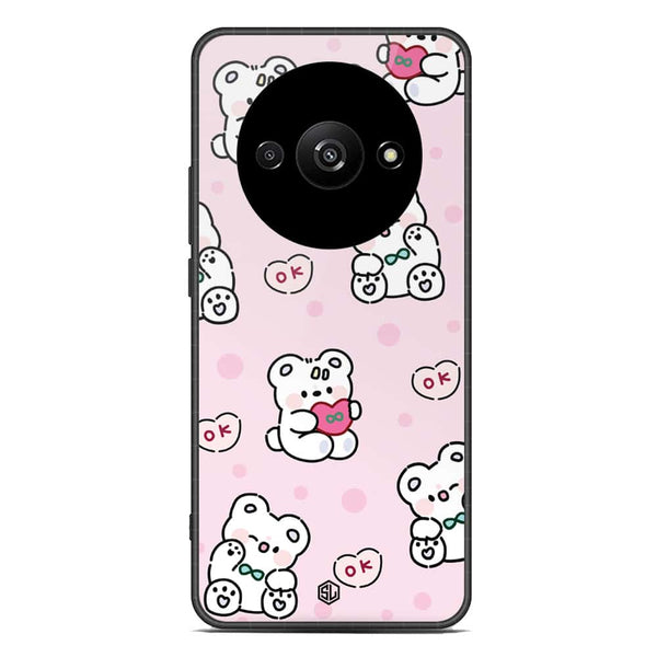 Cute Chic Series Soft Phone Case - Premium Glass Case - Design 1 - Xiaomi Redmi A3