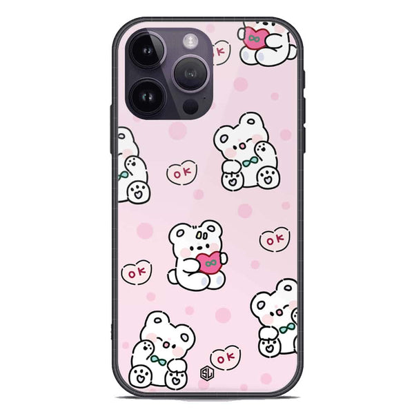 Cute Chic Series Soft Phone Case - Premium Glass Case - Design 1 - iPhone 14 Pro