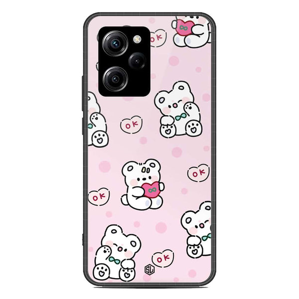 Cute Chic Series Soft Phone Case - Premium Glass Case - Design 1 - Xiaomi Poco X5 Pro