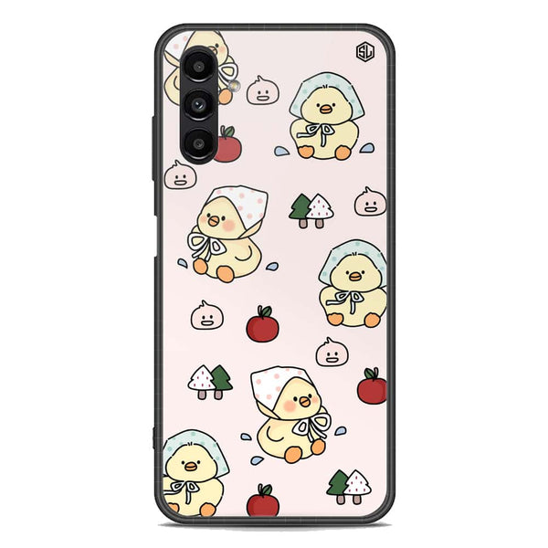 Cute Chic Series Soft Phone Case - Premium Glass Case - Design 2 - Samsung Galaxy A04s