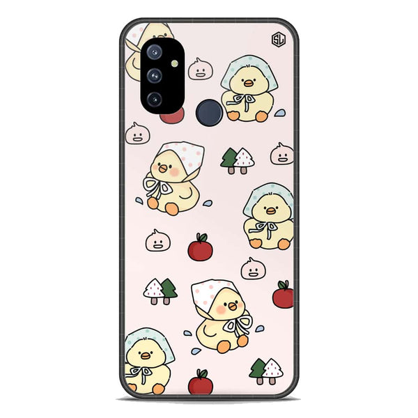 Cute Chic Series Soft Phone Case - Premium Glass Case - Design 2 - OnePlus Nord N100