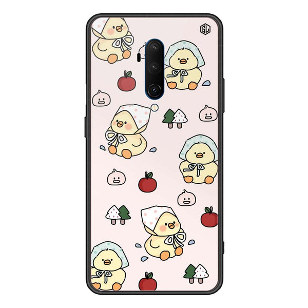 Cute Chic Series Soft Phone Case - Premium Glass Case - Design 2 - OnePlus 7T Pro