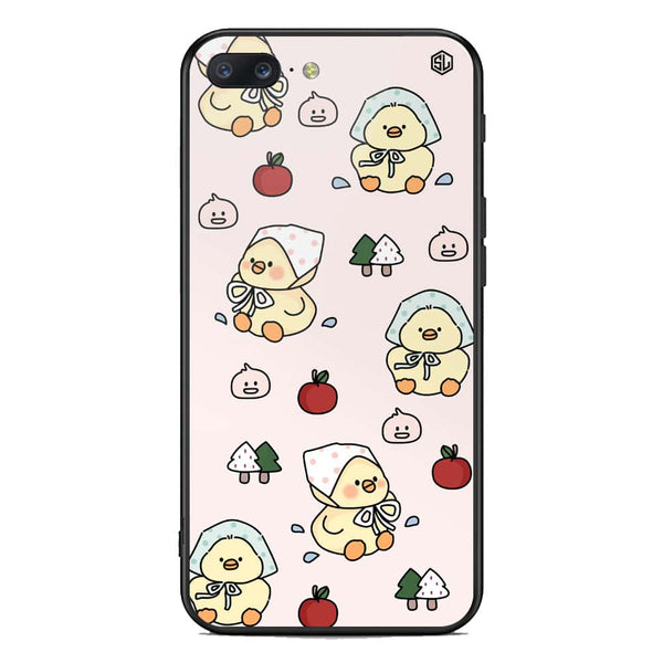 Cute Chic Series Soft Phone Case - Premium Glass Case - Design 2 - OnePlus 5