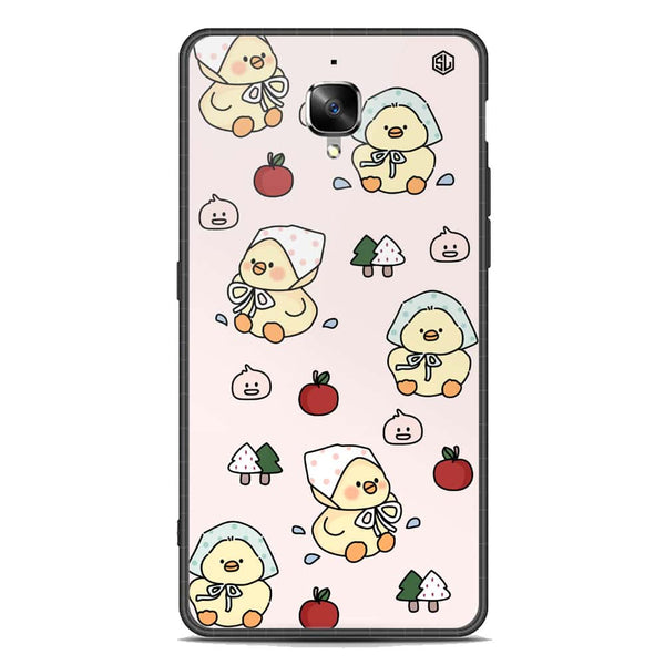 Cute Chic Series Soft Phone Case - Premium Glass Case - Design 2 - OnePlus 3T