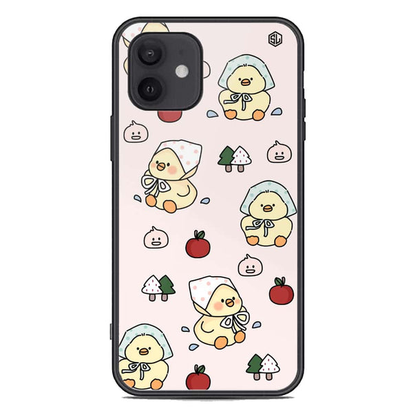 Cute Chic Series Soft Phone Case - Premium Glass Case - Design 2 - iPhone 12 Mini