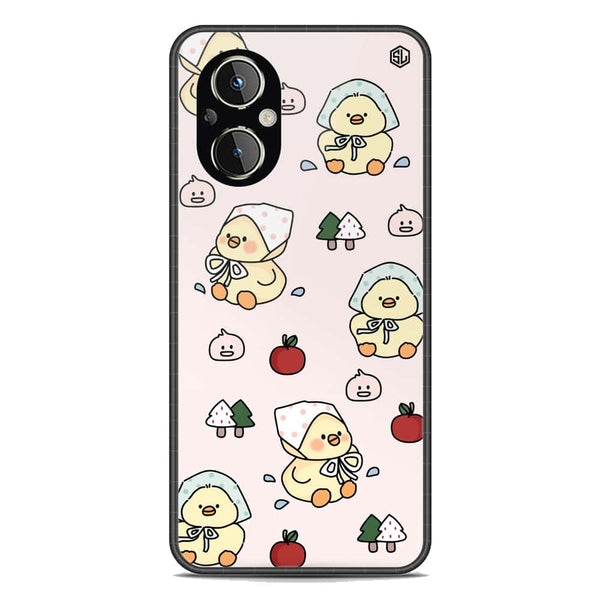 Cute Chic Series Soft Phone Case - Premium Glass Case - Design 2 - Oppo Reno7 Z 5G