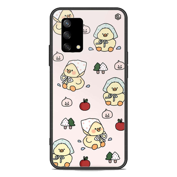 Cute Chic Series Soft Phone Case - Premium Glass Case - Design 2 - Oppo Reno 6 Lite