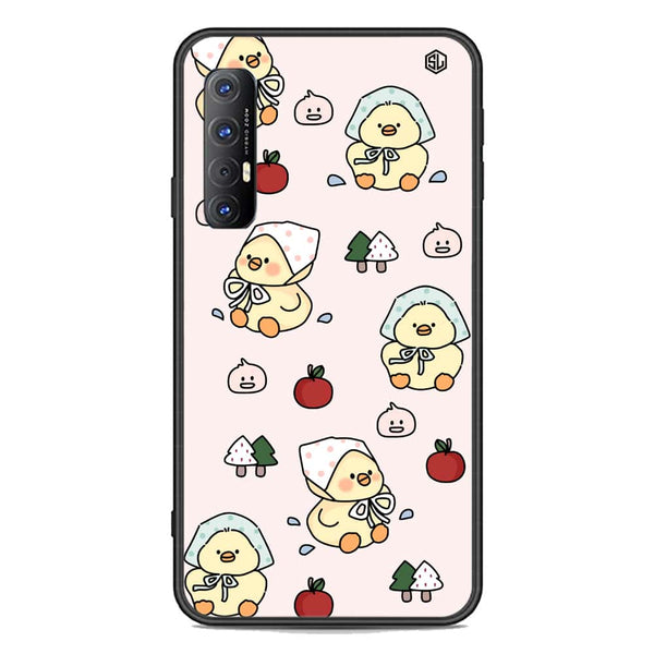 Cute Chic Series Soft Phone Case - Premium Glass Case - Design 2 - Oppo Reno 3 Pro