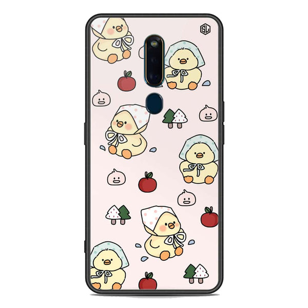 Cute Chic Series Soft Phone Case - Premium Glass Case - Design 2 - Oppo R19