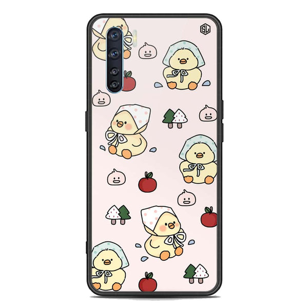 Cute Chic Series Soft Phone Case - Premium Glass Case - Design 2 - Oppo F15