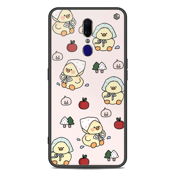 Cute Chic Series Soft Phone Case - Premium Glass Case - Design 2 - Oppo F11