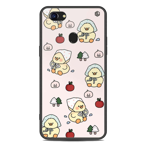 Cute Chic Series Soft Phone Case - Premium Glass Case - Design 2 - Oppo F5