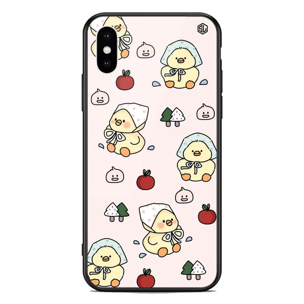 Cute Chic Series Soft Phone Case - Premium Glass Case - Design 2 - iPhone XS Max