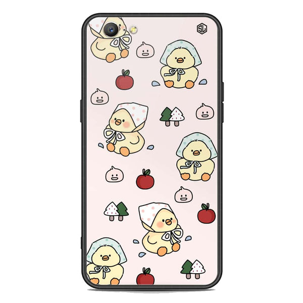 Cute Chic Series Soft Phone Case - Premium Glass Case - Design 2 - Oppo A57