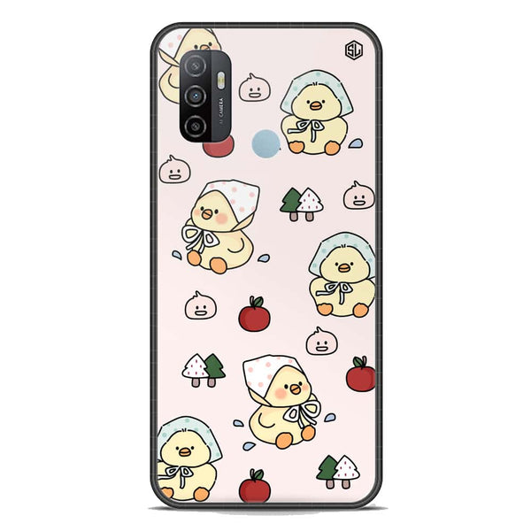 Cute Chic Series Soft Phone Case - Premium Glass Case - Design 2 - Oppo A53