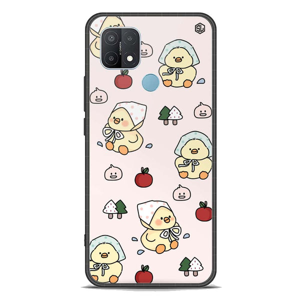 Cute Chic Series Soft Phone Case - Premium Glass Case - Design 2 - Oppo A35