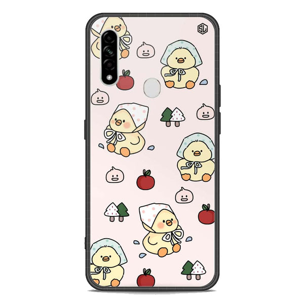 Cute Chic Series Soft Phone Case - Premium Glass Case - Design 2 - Oppo A31