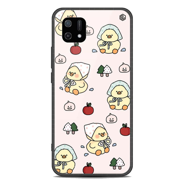 Cute Chic Series Soft Phone Case - Premium Glass Case - Design 2 - Oppo A16K