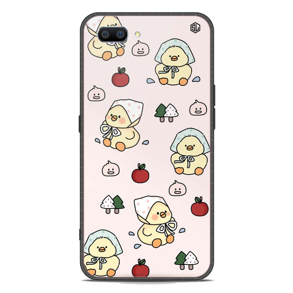 Cute Chic Series Soft Phone Case - Premium Glass Case - Design 2 - Oppo A12e