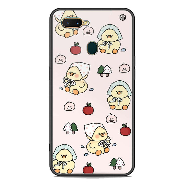 Cute Chic Series Soft Phone Case - Premium Glass Case - Design 2 - Oppo A12