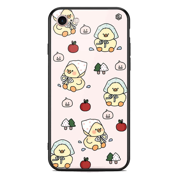 Cute Chic Series Soft Phone Case - Premium Glass Case - Design 2 - iPhone 8 / 7