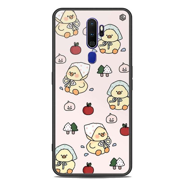 Cute Chic Series Soft Phone Case - Premium Glass Case - Design 2 - Oppo A9 2020